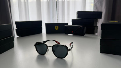 Scuderia Collection plateado oscuro /lente azulada  3674 F007/71