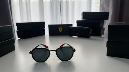 Scuderia Collection plateado oscuro /lente azulada  3674 F007/71
