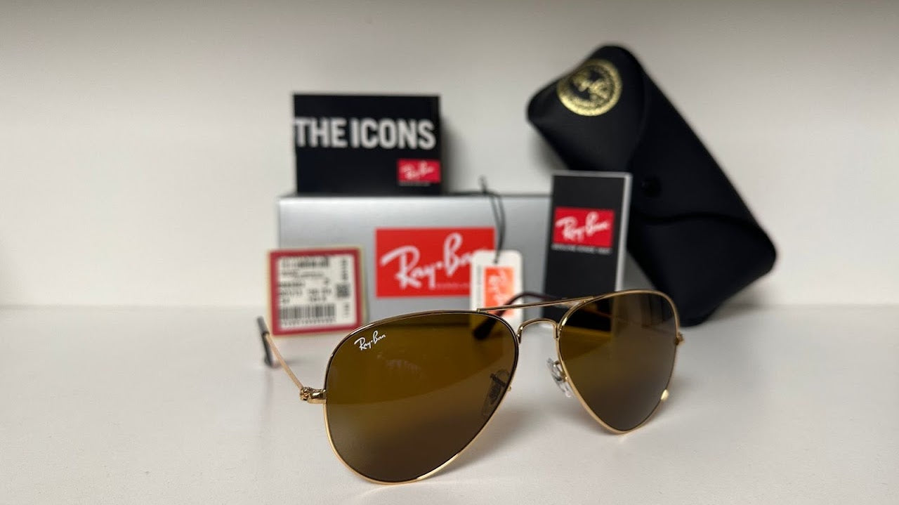 Aviador Clasico Dorado/Marron 3025 001/33