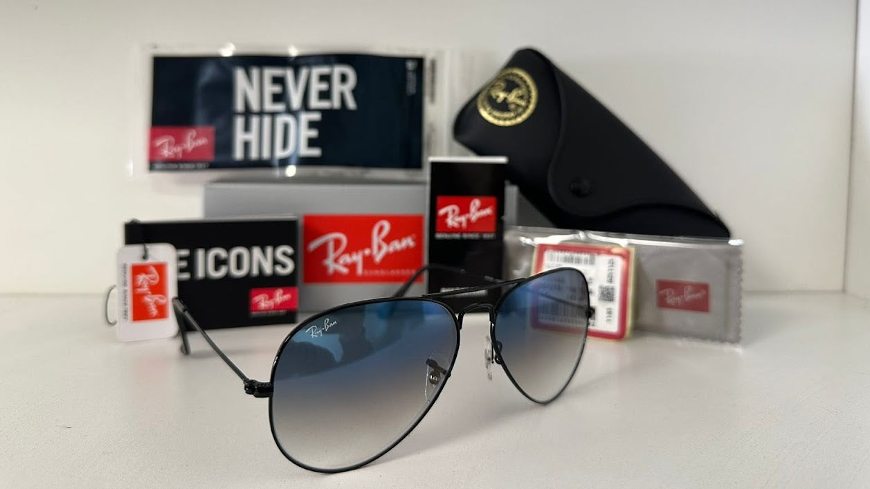 Aviador Clasico Negro/Azul Degrade 3025 002/3F