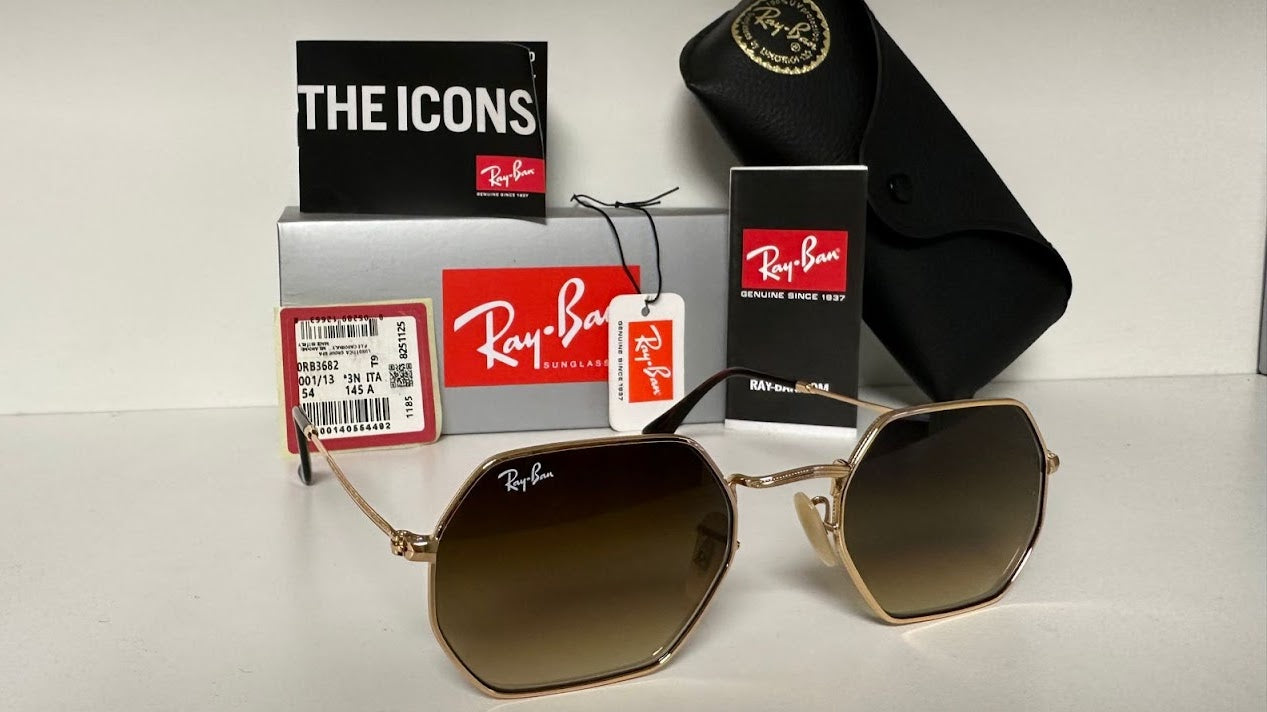 Octagonal Dorado/Marron Degrade 3556 001/51