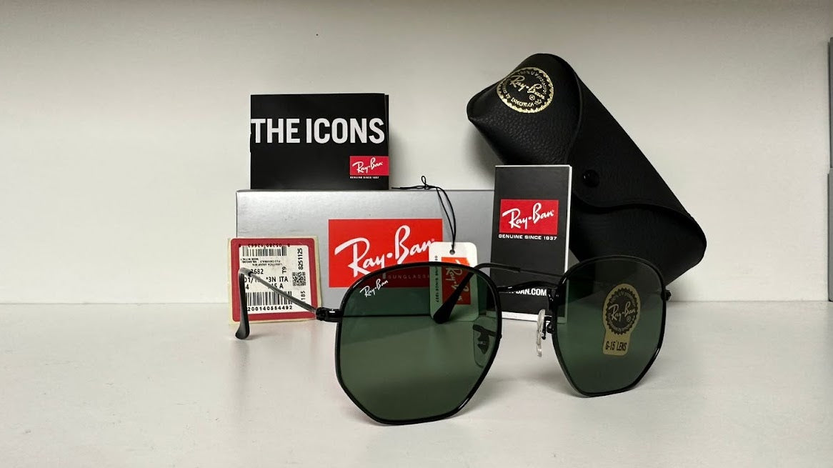 Hexagonal Negro/Verde 3548 002