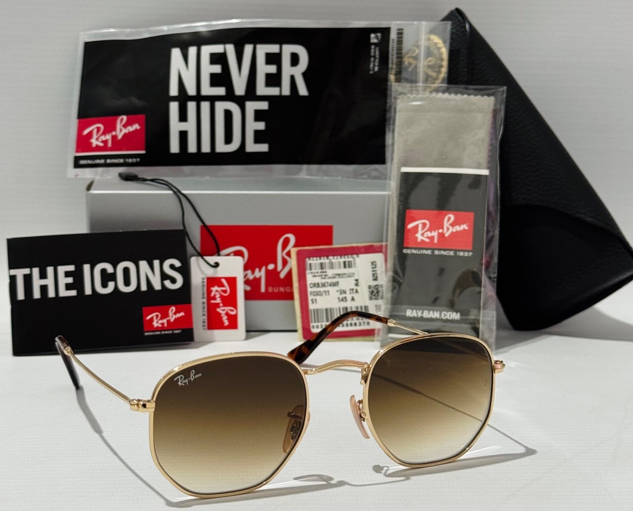 Hexagonal Dorado/Marron Degrade 3548 001/51