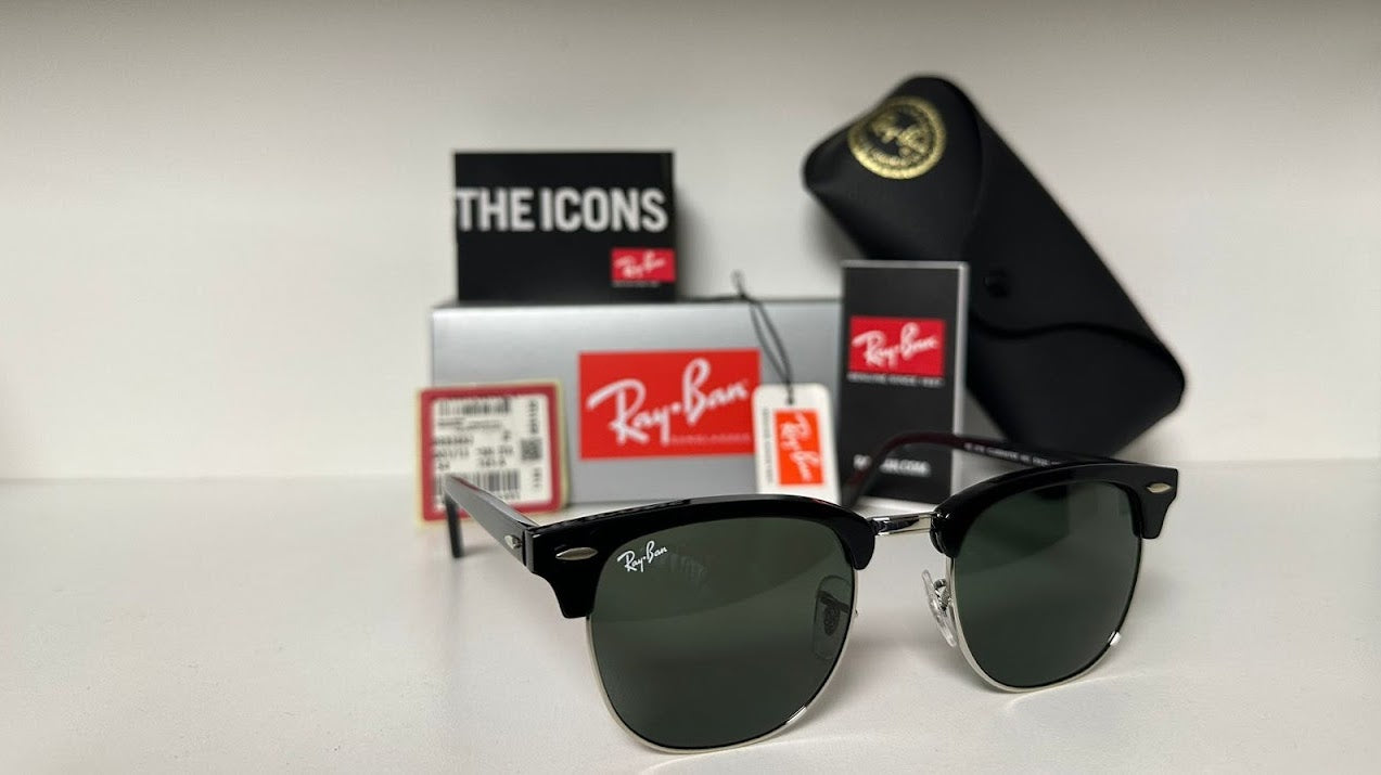 Club Master Negro Plateado/Verde 3016 901