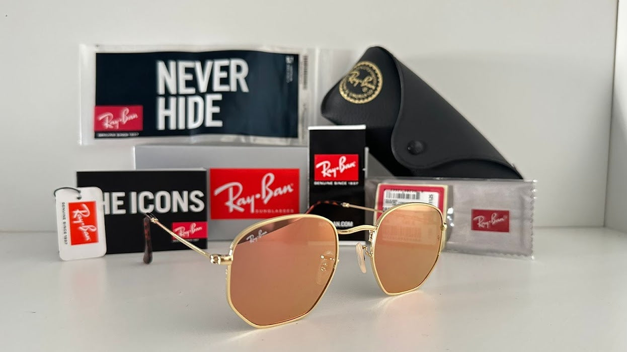 Hexagonal Dorado/Rosa Espejado 3548 001/Z2