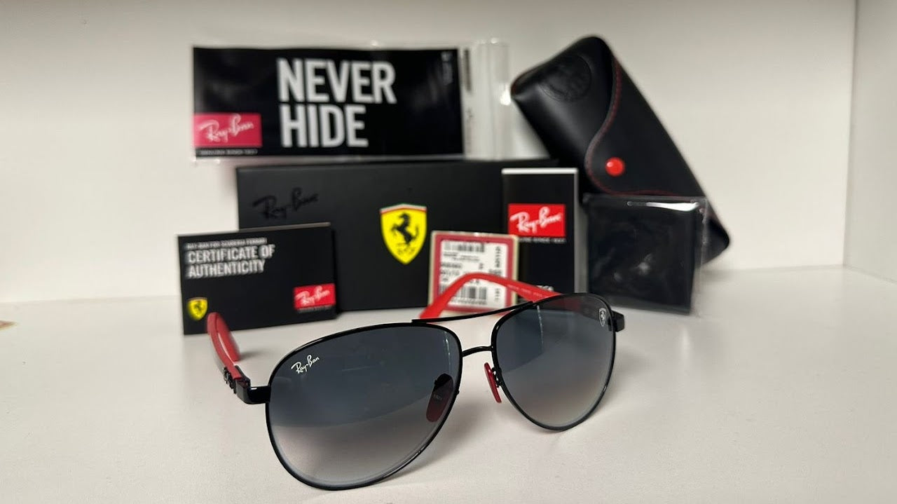 Aviador Ferrari Negro/Gris Degrade 8313-MF F002/32