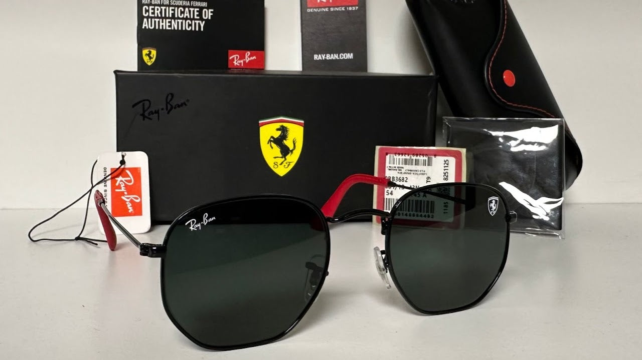 Hexagonal Ferrari Negro/Verde 3548-M F002/62