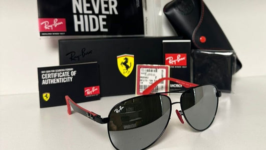 Aviador Ferrari Negro Plateado/Espejado 8313-MF F009/6G