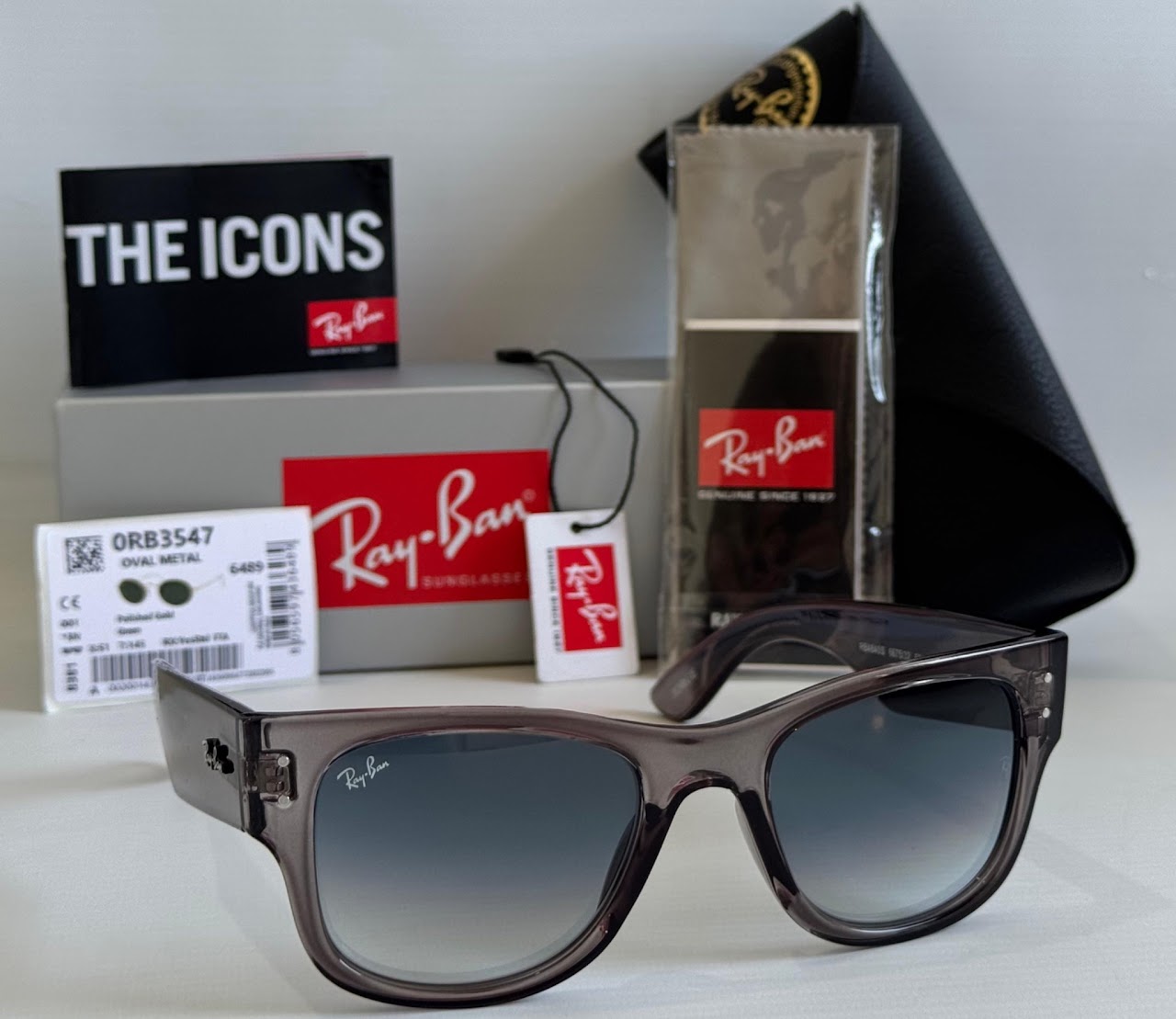 Mega Wayfarer Traslúcido Negro/Azul 4840s 6675/32